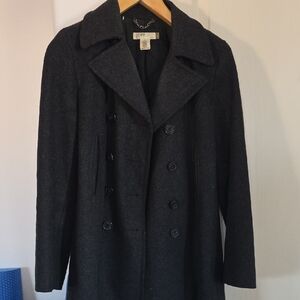J. Crew Women's Black Wool Coat